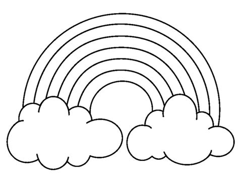 Download 14 rainbow coloring page - Print Color Craft