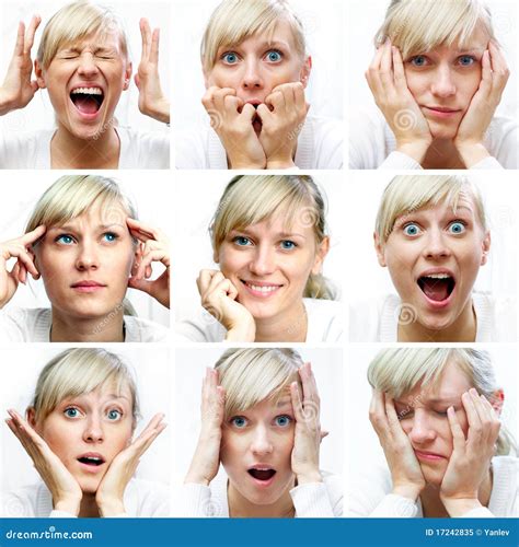 Different Facial Expressions Stock Image Image Of Image Caucasian