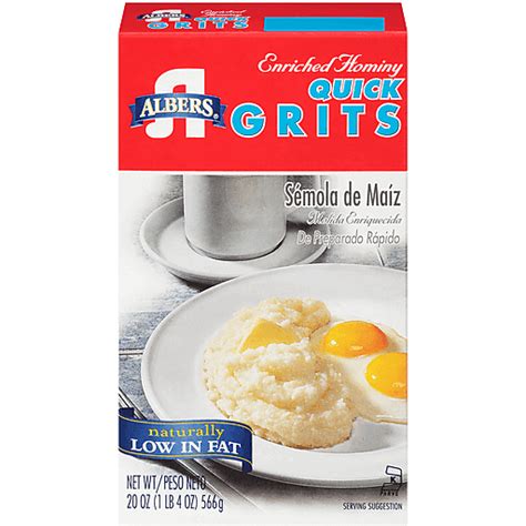 Albers Enriched Hominy Quick Grits 20 Oz Box Oatmeal And Hot Cereal