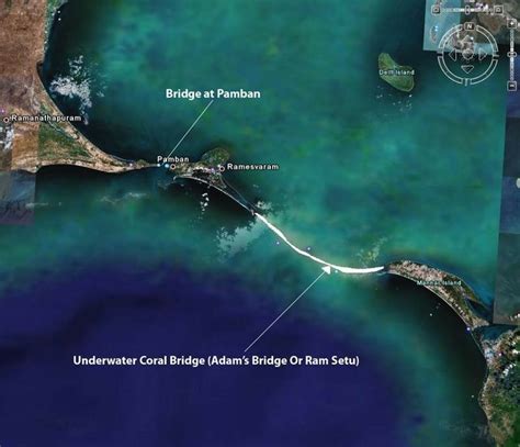 Adams Bridge Or Ram Setu Ram Setu Nasa Images Bridge