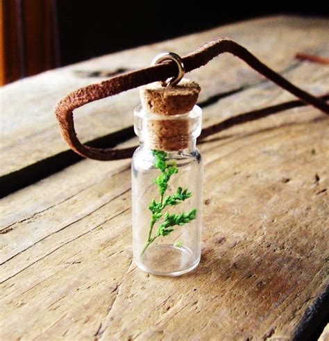 Miniature Bottle Necklace Bottle Necklace Jar Necklace Etsy