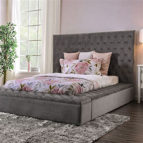 Furniture Of America Davida Gray Queen Size Bed Cm7897gy Bed