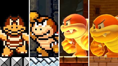 Evolution Of Boom Boom In Mario Games Youtube