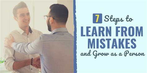 Steps To Learn From Mistakes And Grow As A Person