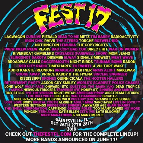 Win Tix The Fest In Gainesville Fl And Pre Fest Ybor October 24 28