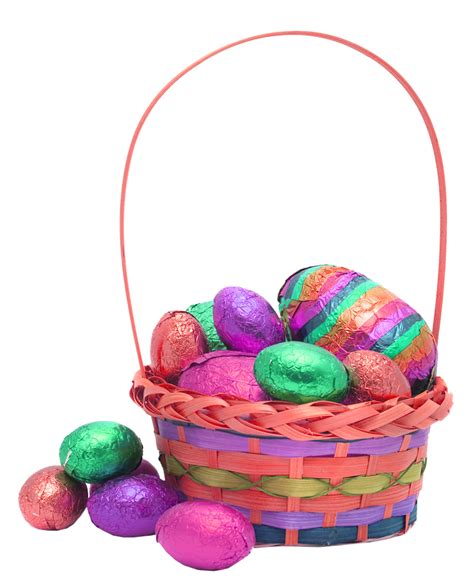 The image is png format and has been processed into transparent background by ps tool. Easter Egg basket transparent background