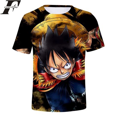 Luckyfridayf One Piece 3d Short Sleeve T Shirt Fashion Hot Anime Fashion Style T Shirt Short