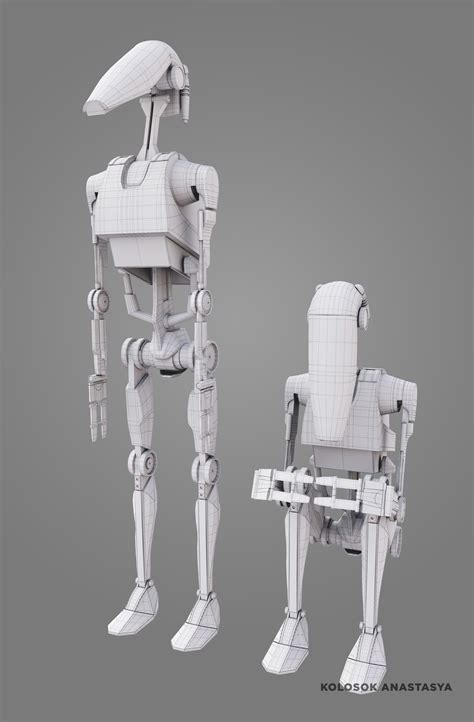 Check Out This Behance Project B1 Battle Droids Star Wars