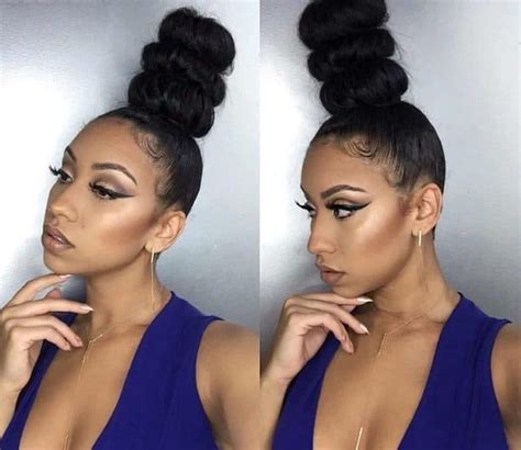 25 Captivating Weave Bun Hairstyles For 2022