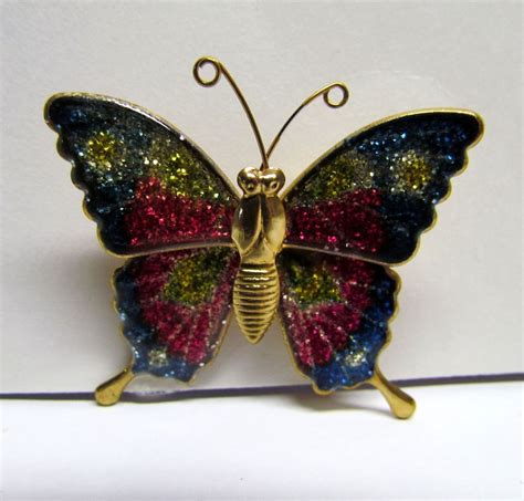 Vintage Butterfly Brooch Pin Made In Taiwan Costume Jewelry Etsy