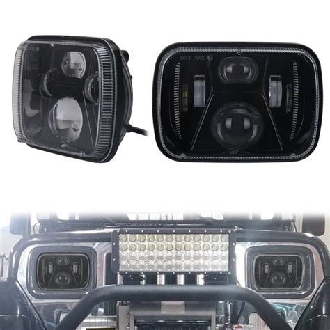 5x7 Inch Led Headlight Highlow Beam 7x6 60w Headlamp For Jeep Yj