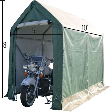 Rhino Shelter Cycle Cabana Weather Resistant Instant Motorcycle Shed