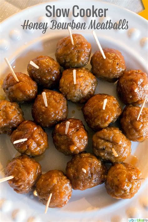 These crockpot meatballs are full of. Easy Delicious Slow Cooker Honey Bourbon Meatballs