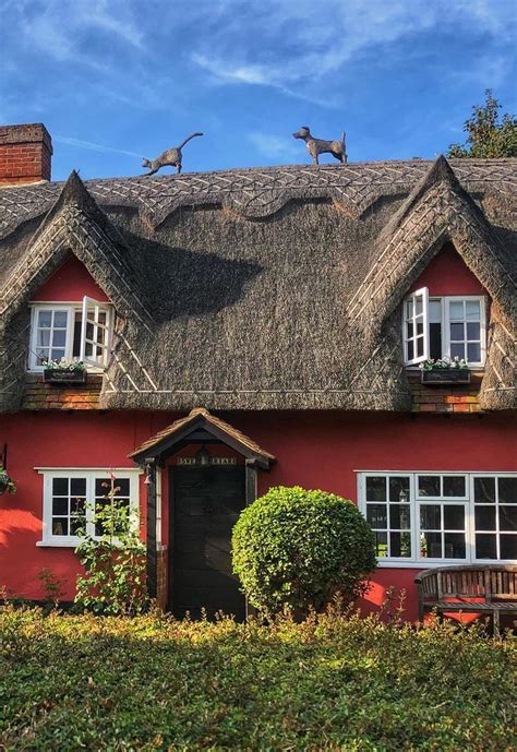Pretty Thatched Cottage In The North Essex Countryside With Humorous