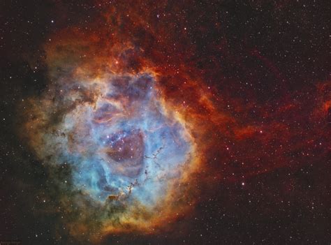 My Image Of The Rosette Nebula Ngc2237 Captured In Narrowband Space