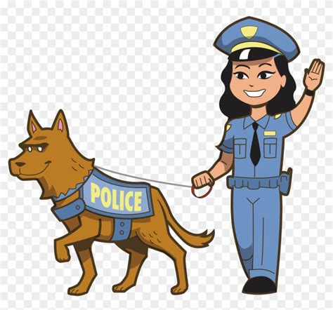 Woman Police Officer Cartoon