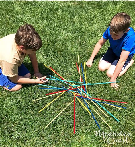 Make A Pick Up Sticks Giant Outdoor Game Meander And Coast