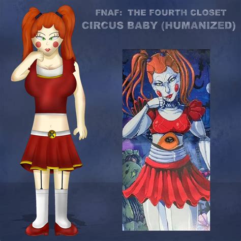 Circus Baby Fnaf The Fourth Closet Humanized By Marcosvargas On