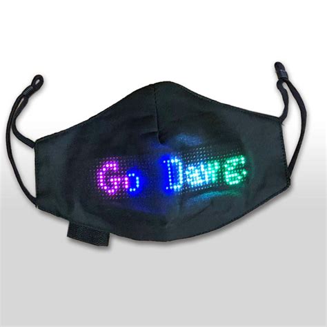Led App Controlled Programmable Face Mask With Usb Charger