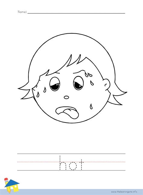 Hot Coloring Worksheet The Learning Site