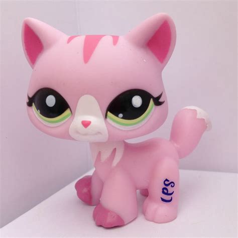 Littlest Pet Animals Collection Lps Figure Girl Pink Cat Dwa217 In