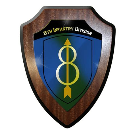 Wappenschild 8th Infantry Division Ww2 Wk 2 United States Emblem