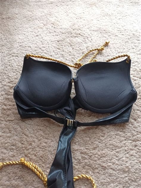 Amazing Ann Summers Wet Look Pvc Bikini Monokini Sexy Size 16 Asd 16