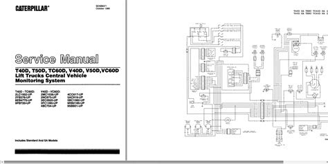 Caterpillar Lift Truck T40d Vc60d Hydraulic Schematic Disassembly