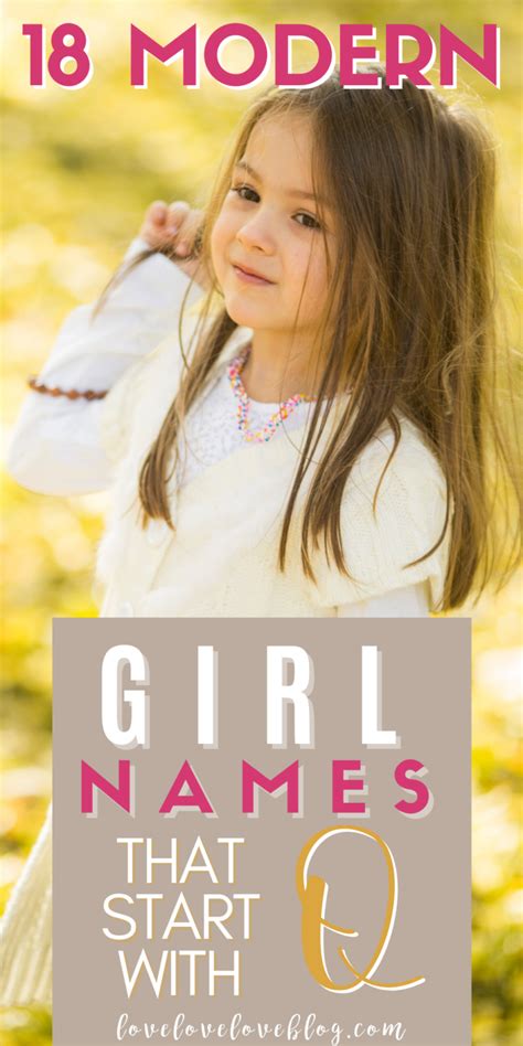 18 Modern Girl Names that Start with Q (with Meanings!) | Love Love Love