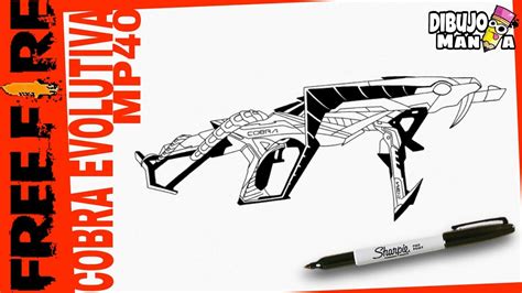 Como Dibujar La Skin Cobra Mp40 Evolutiva De Free Fire How To Draw