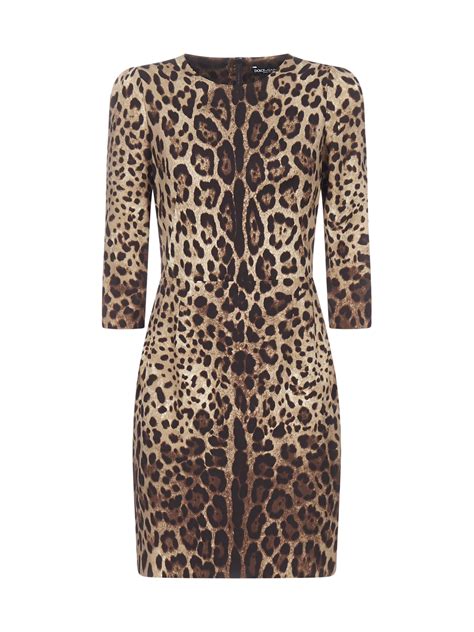 dolce and gabbana leopard print off the shoulder silk mini dress leopard