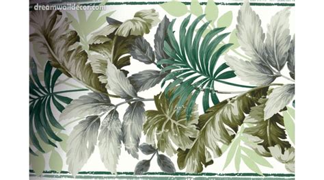 46 Tropical Leaf Wallpaper