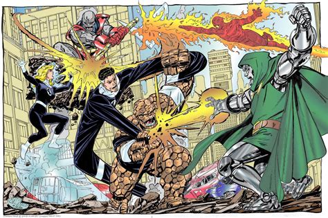 Mister Fantastic P Invisible Woman Johnny Storm Human Torch Marvel Comics Comics