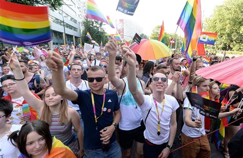 pride parades and rainbow art defy conservative polish times
