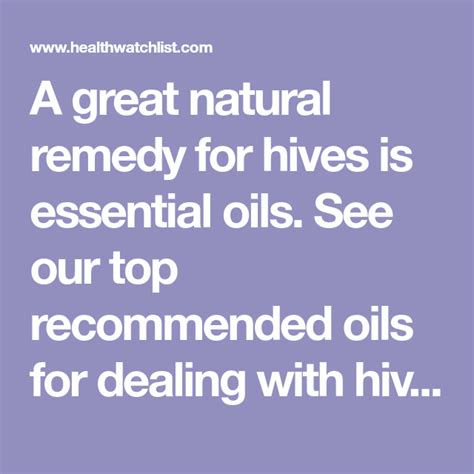 7 Essential Oils For Hives In 2021 Stop The Itch Essential Oil For