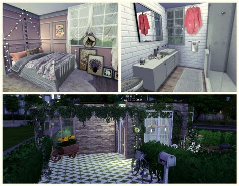 Sims 4 Pink House Pink Houses Sims Sims 4