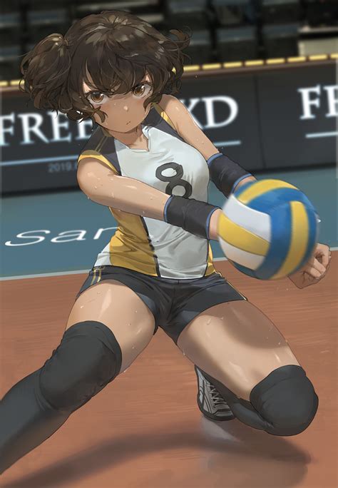 Artstation Volleyball Yohan Han Volleyball Anime Volleyball Girls Anime Art Girl