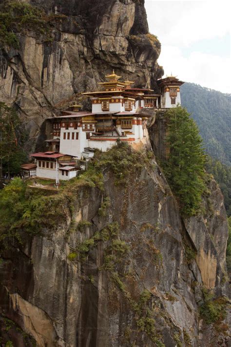 The Taktsang Tigers Nest Monastery Paro Bhutan Himalayas Asia