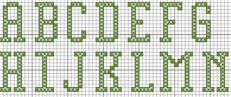 A Simple Block Alphabet For Cross Stitch Cross Stitch