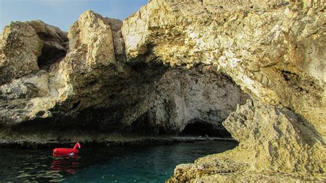 Sea Caves Rocky Coast Ayia Napa Cliff Cyprus 20 Inch By 30 Inch
