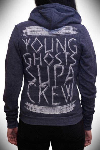 Young Ghosts Clothing — Yg Supa Crew Zip Up Hoodie Ghost Clothing