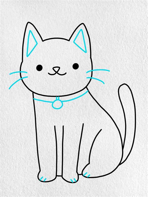 Cat Drawing For Kids Nguyen Coners