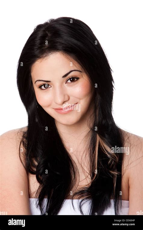 Beautiful Attractive Happy Smiling Young Woman With Perfect Fair Skin