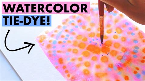 Watercolor Tie Dye Tutorial Youtube