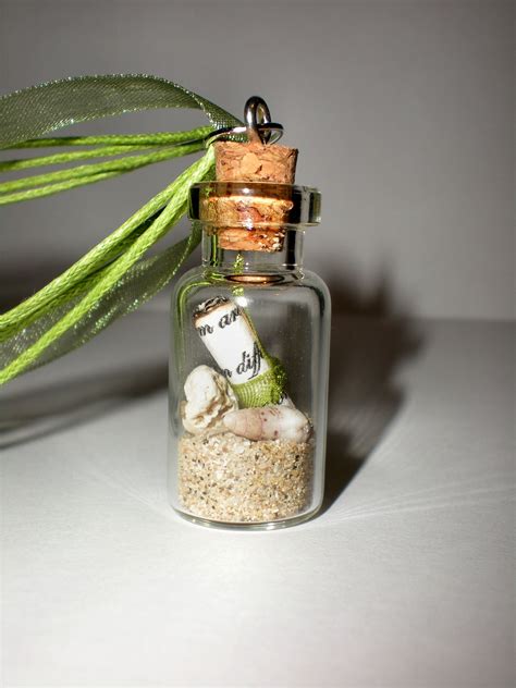 Picture Only Bottle Necklace Diy Mini Glass Bottles Glass Bottle Crafts