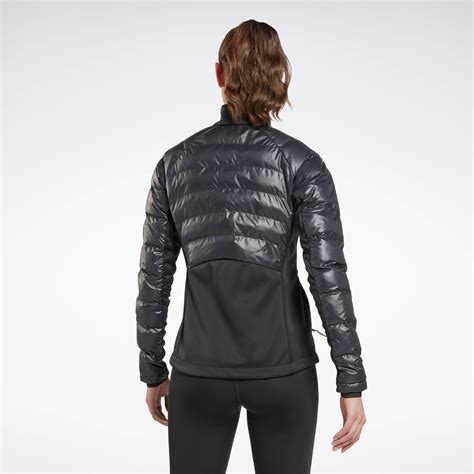 Reebok Apparel Women Thermowarmgraphene Hybrid Jacket Black Reebok