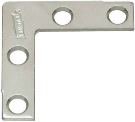 National Hardware N348 334 Flat Corner Brace Stainless Steel 3 X 1