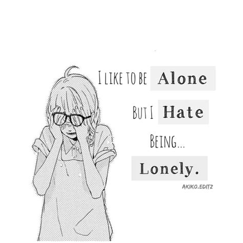 Lonely Anime Girl Quotes