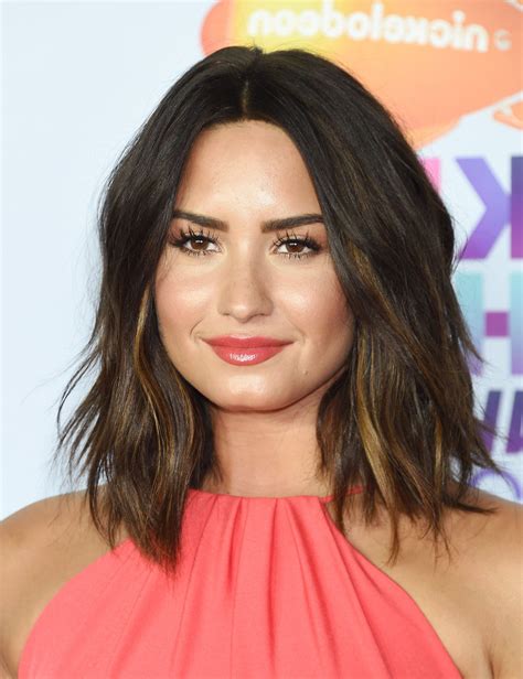 Adorable fishtail look at demi lovato in this picture. 20 Best Collection of Demi Lovato Medium Hairstyles
