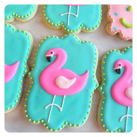 Custom Pink Flamingo Sugar Cookies By Lillymagillys On Etsy Cookie Decorating Sugar Cookies